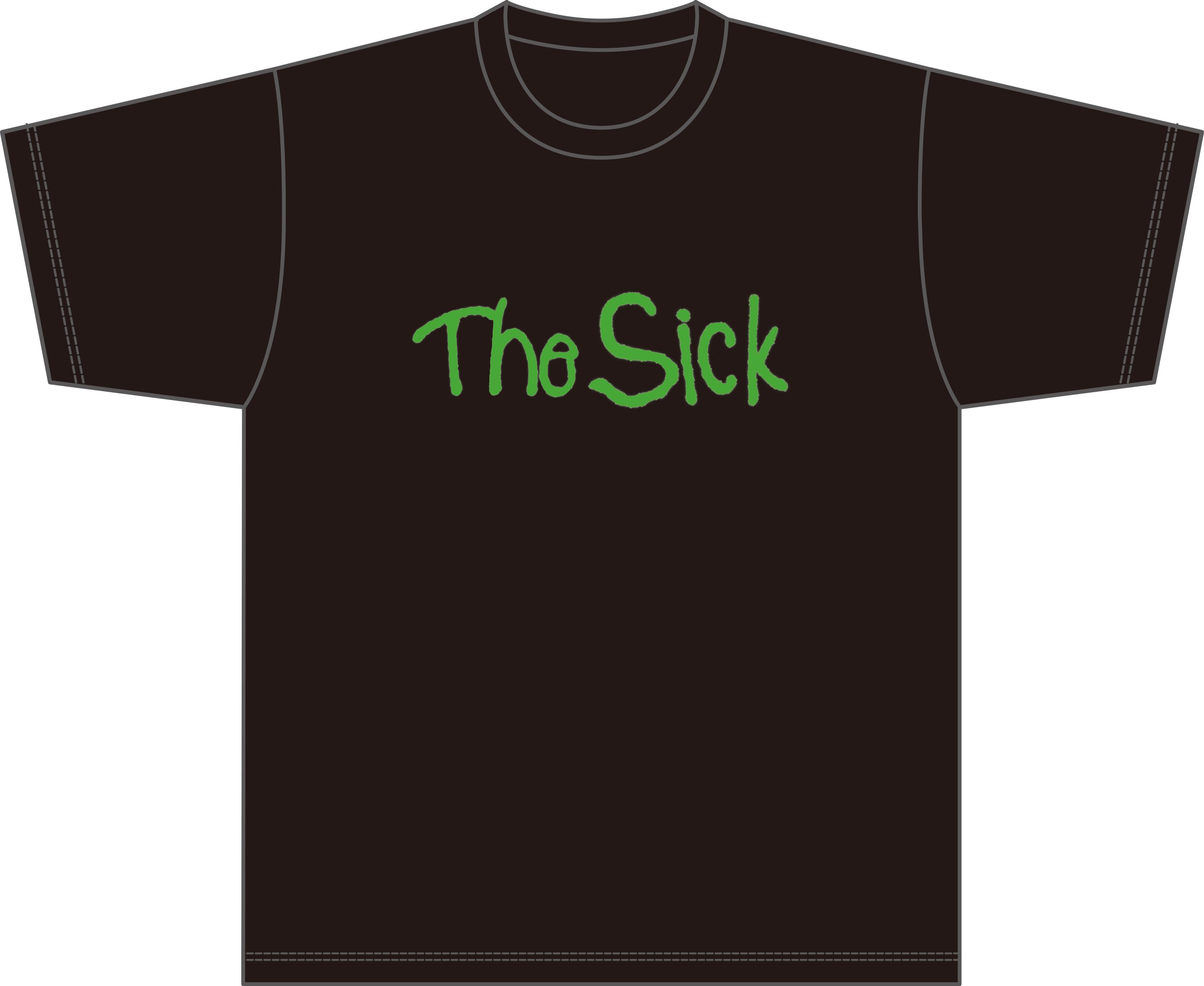TheSick  LOGOTシャツ/黒の画像