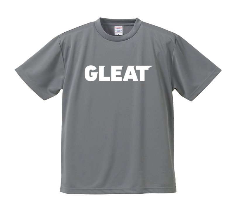 【ドライ】GLEAT LOGO ドライTシャツ/グレーの画像
