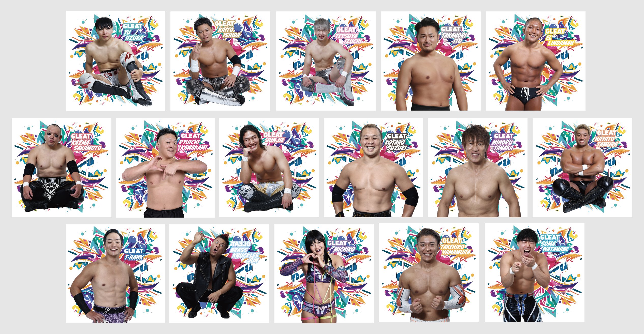 【選べる】選手ステッカー 9×9cm 〈全16種〉の画像