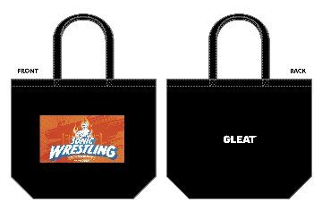 【S2】〈旗揚げ記念大会〉SONIC WRESTLINGトートバッグ/黒の画像