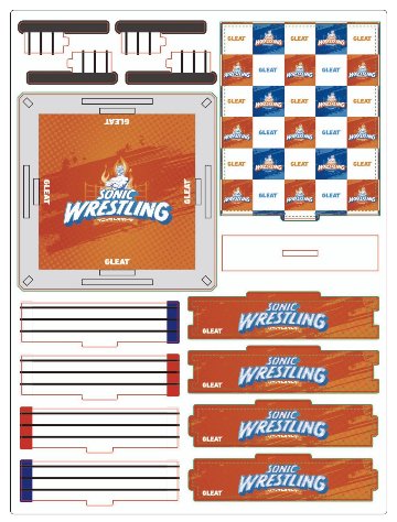 【S3】〈旗揚げ記念大会〉SONIC WRESTLING 組立式リング型アクリルスタンドの画像