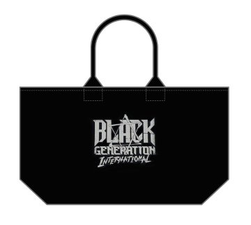 【S24】B.G.I. LOGO ジップトートバッグ/黒の画像