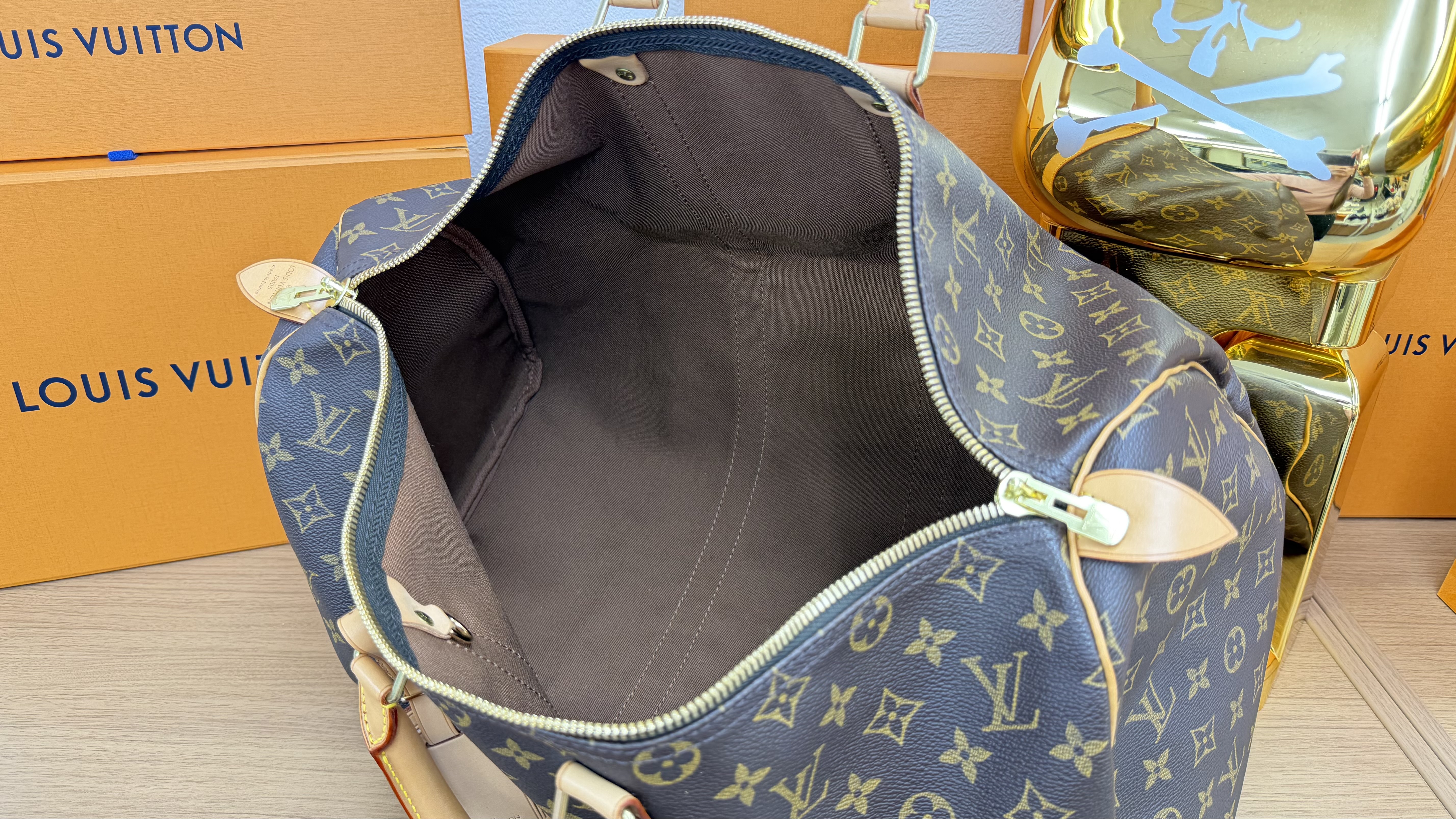 LOUIS VUITTON(ルイヴィトン) キーポル45 M41428 ボストンバッグ 旅行鞄 モノグラムの画像