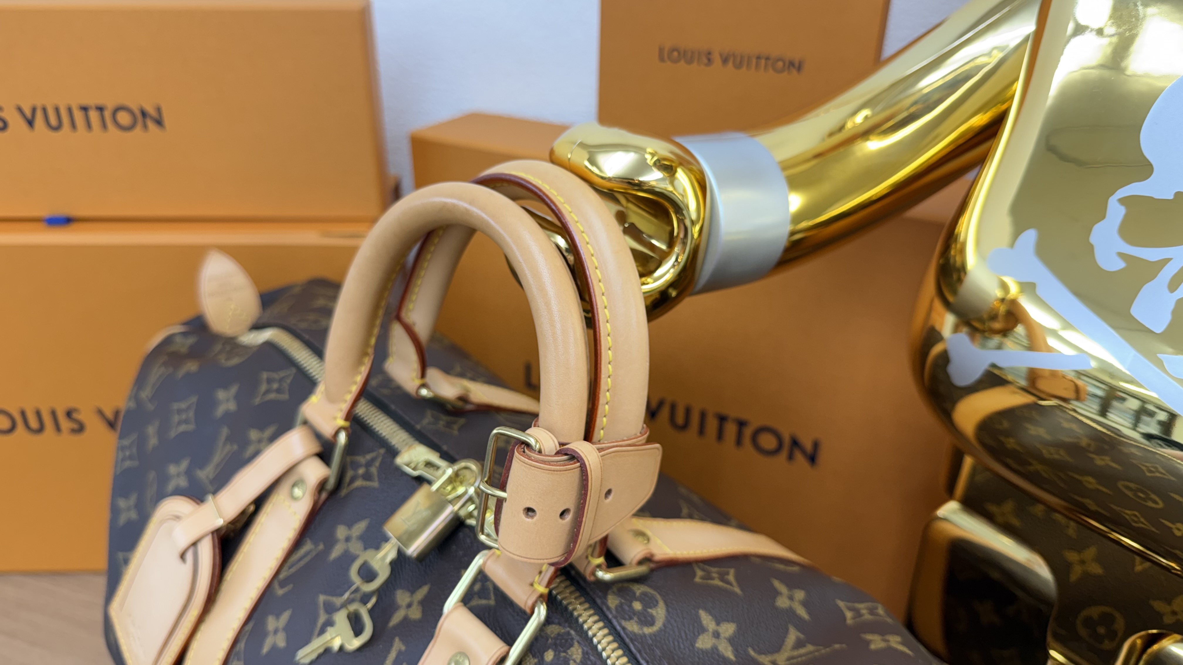 LOUIS VUITTON(ルイヴィトン) キーポル45 M41428 ボストンバッグ 旅行鞄 モノグラムの画像