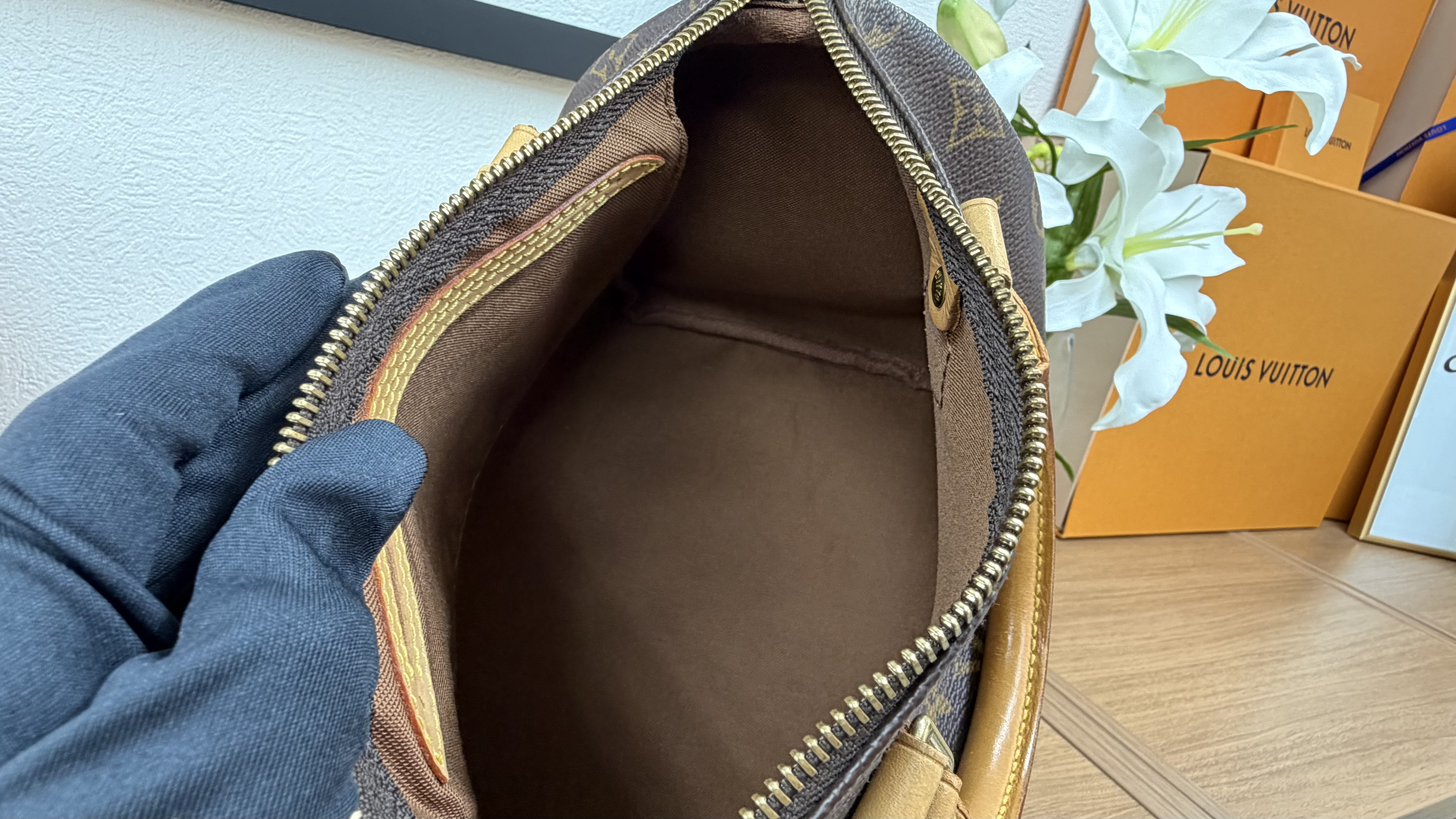LOUIS VUITTON(ルイヴィトン) スピーディ２５ M41528  モノグラム ミニ  ボストン ハンドバッグ レディースの画像