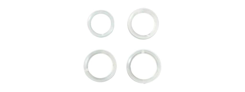 指穴リング 硬質タイプ クリアの画像