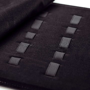 シザーズ収納ケース １０丁用 ブラックｘブラック　ファブリック仕上げの画像
