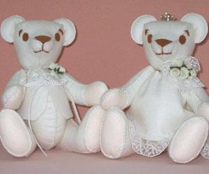 フエルトベア　（ホワイト）の画像