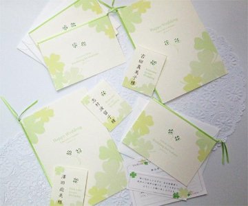 kirara clover (ｷﾗﾗｸﾛｰﾊﾞｰ)【印刷込】招待状ｾｯﾄ画像