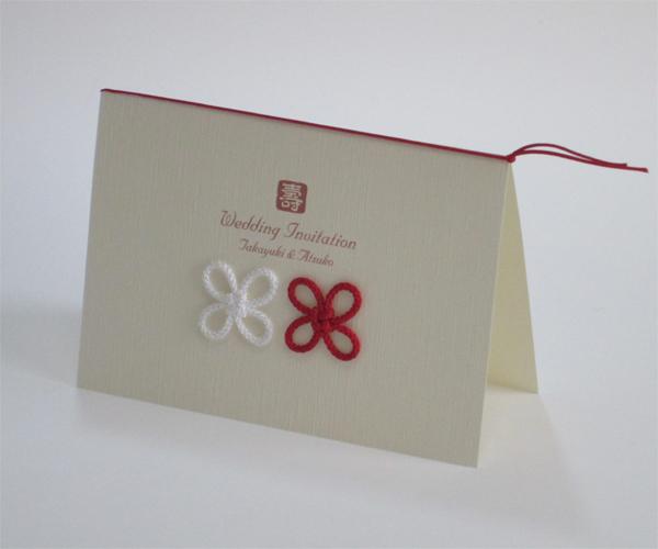 薄絹【手作り】招待状セットの画像