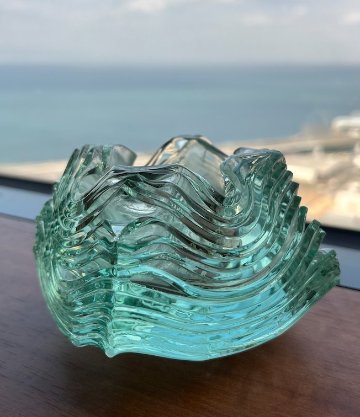 [Gentle Waves] Glass Art (international shipping free)の画像