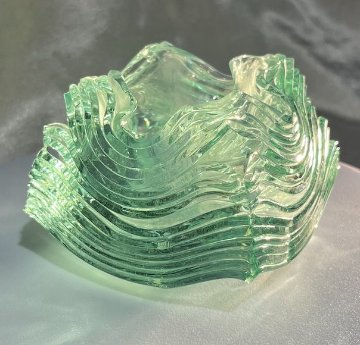 [Gentle Waves] Glass Art (international shipping free)の画像