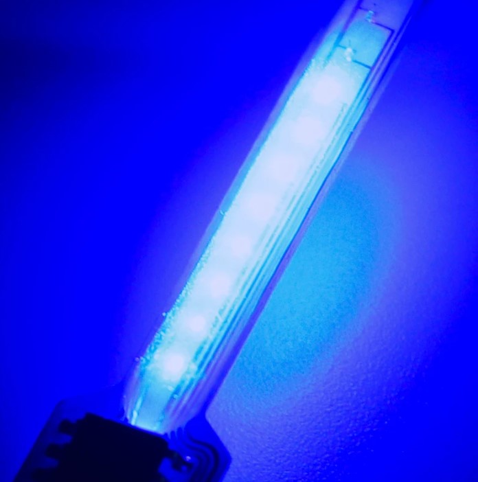 流れるLED　自動流れ　青色の画像