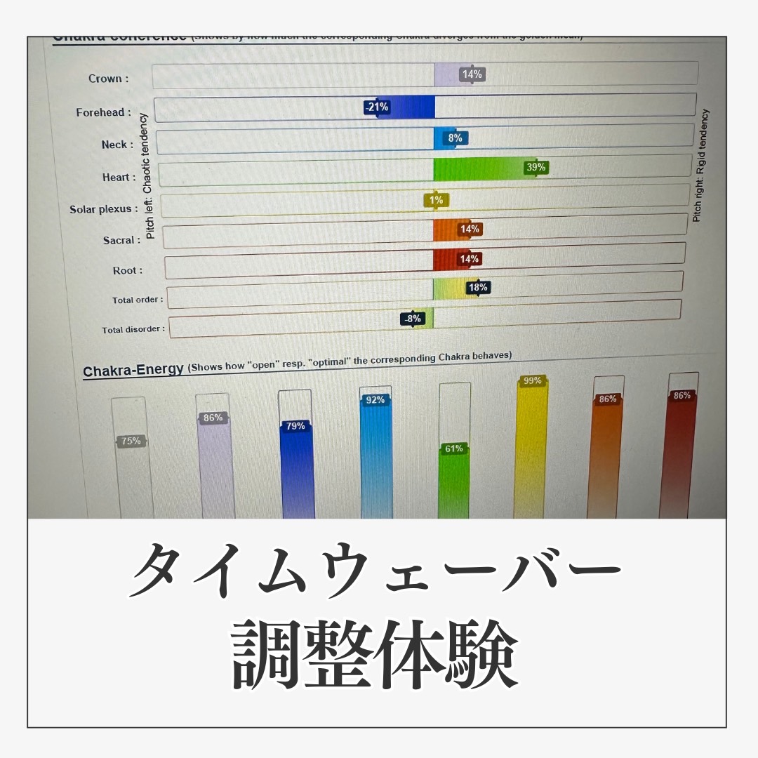 タイムウェーバー調整体験（登録費用込み）の画像