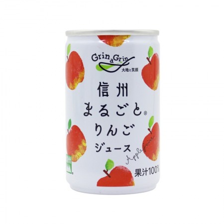 信州まるごとりんごジュース160g缶の画像