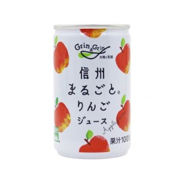 信州まるごとりんごジュース160g缶の画像
