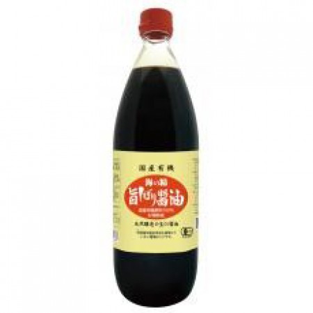 海の精 　国産有機・旨しぼり醤油 1Lの画像