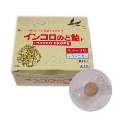 インコロのど飴(フルーツ味)　30粒の画像