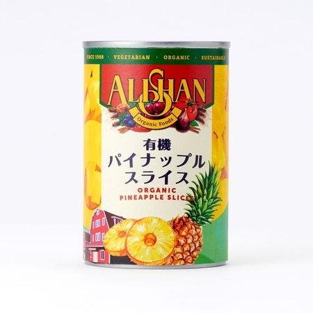 有機パイナップル缶(アリサン)400g(固形量225g)の画像
