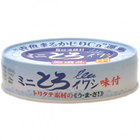 ※メーカー休止中※　ミニとろイワシ(味付)(缶入)　100gの画像