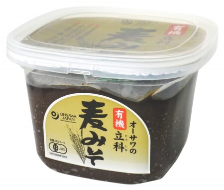 国内産　有機立科麦みそ　650g　の画像