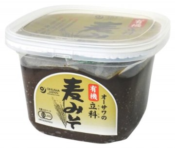 国内産　有機立科麦みそ　650g　の画像