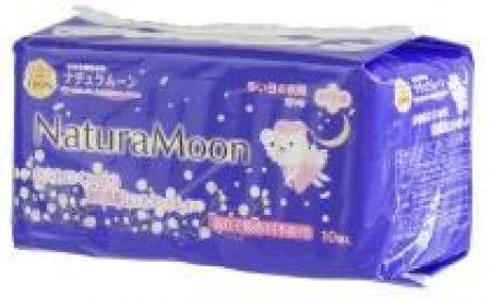 (多い日夜用)ナプキン(羽つき)ナチュラムーン　10個入の画像