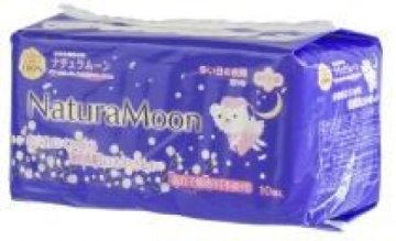 (多い日夜用)ナプキン(羽つき)ナチュラムーン　10個入の画像