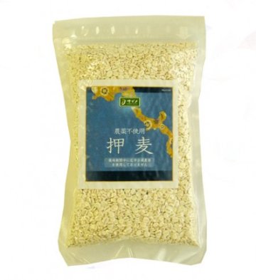 国産)押麦(農薬不使用)　300gの画像