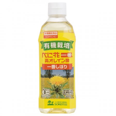 有機栽培　べに花一番(高オレイン酸)(ペットボトル入)　500gの画像