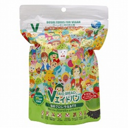 Vエイド保存パン(抹茶クロレラ%あずき)125gの画像