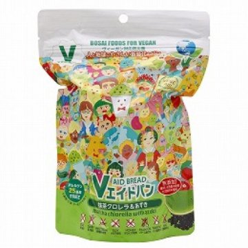 Vエイド保存パン(抹茶クロレラ%あずき)125gの画像