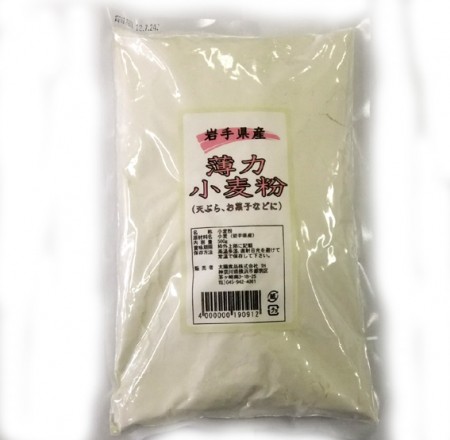 岩手産・薄力　小麦粉　500gの画像
