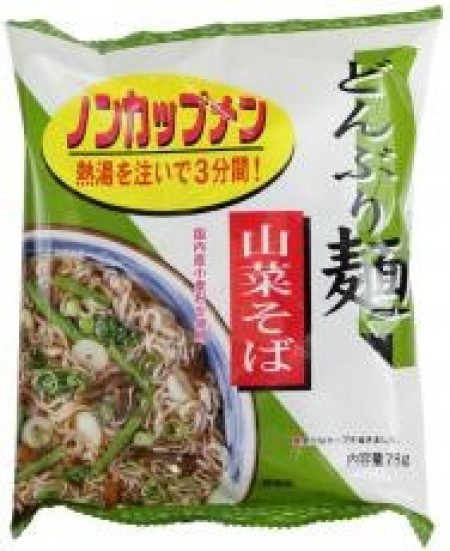 どんぶり麺　山菜そば　1食用の画像