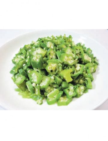 日岡　オクラスライス　200g　　冷凍の画像