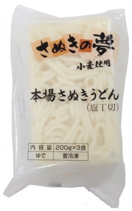 ◎七星食品 冷凍　さぬきうどん(庖丁切) 200g×3の画像