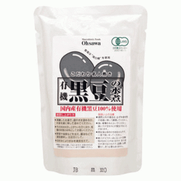 有機黒豆の水煮 230gの画像