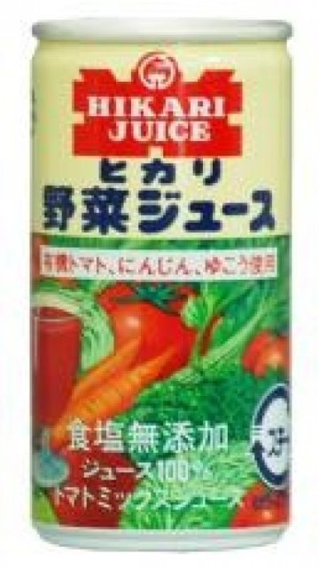 ヒカリ　野菜ジュース(無塩) 190gの画像