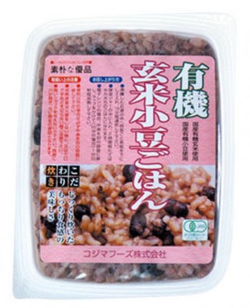 有機玄米小豆ごはん　160gの画像