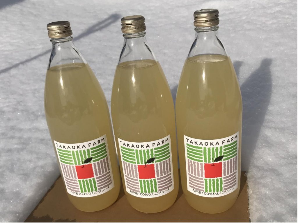 りんごジュース（ジョナゴールド、王林等）1L　6本の画像