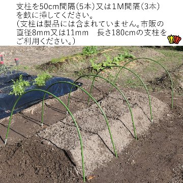 菜園用らくらく防虫ネット　2M（作業窓2カ所）画像