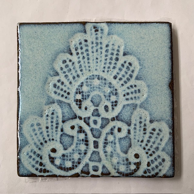 【未使用品】テラヴィーバ アートタイル 木製スタンド付き 旭川クラフト Pecker 工房ペッカー ディスプレイスタンド 国産クラフト