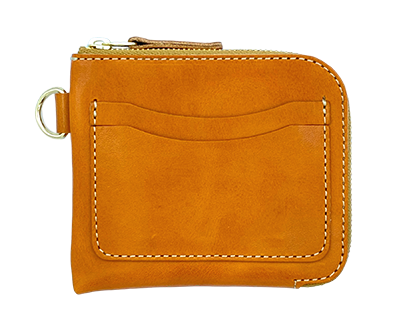 栃木レザー L字型ミニ財布の画像