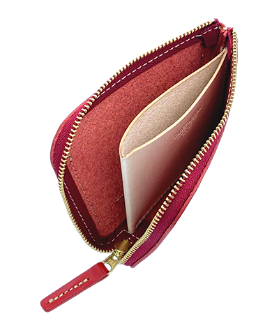 栃木レザー L字型ミニ財布の画像