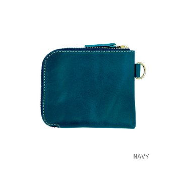 栃木レザー L字型ミニ財布の画像