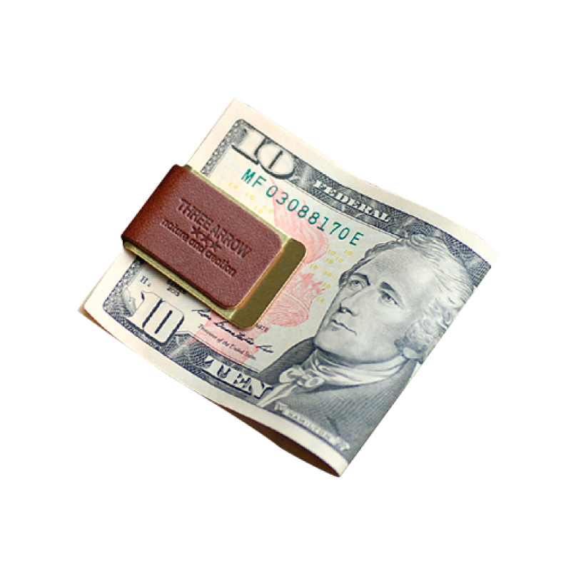 栃木レザー マネークリップの画像