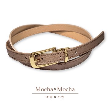 イタリアンレザー 細ベルトの画像