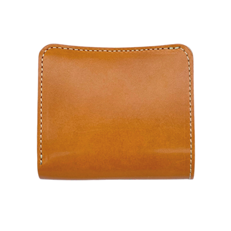 栃木レザー 二つ折りミニ財布の画像