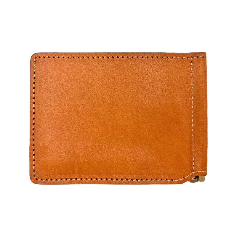 栃木レザー マネークリップ財布の画像