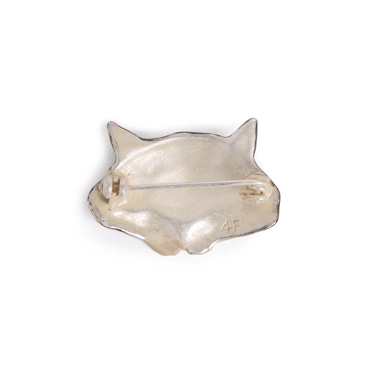 4F フィーアエフ　どっしり猫ブローチ ハチワレ Drowsy Cat 日本製の画像